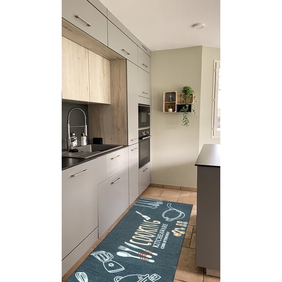 Anti-Fatigue Comfort Runner Mat 18"x48" for Kitchen, Hallway, Entryway