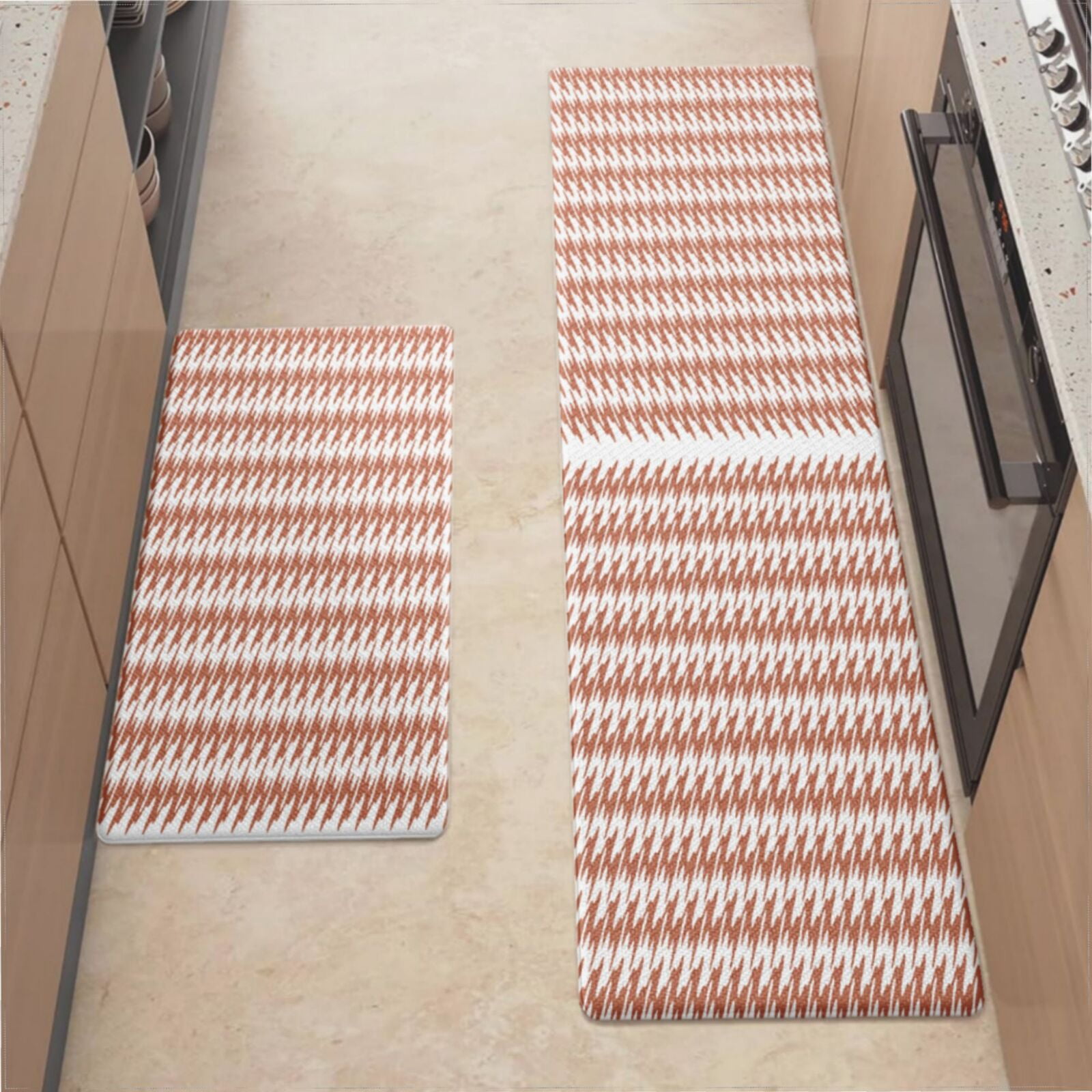 Kitchen Ripple Anti Fatigue Cushioned Kitchen Mats For Floor, Waterproof Non Slip ...