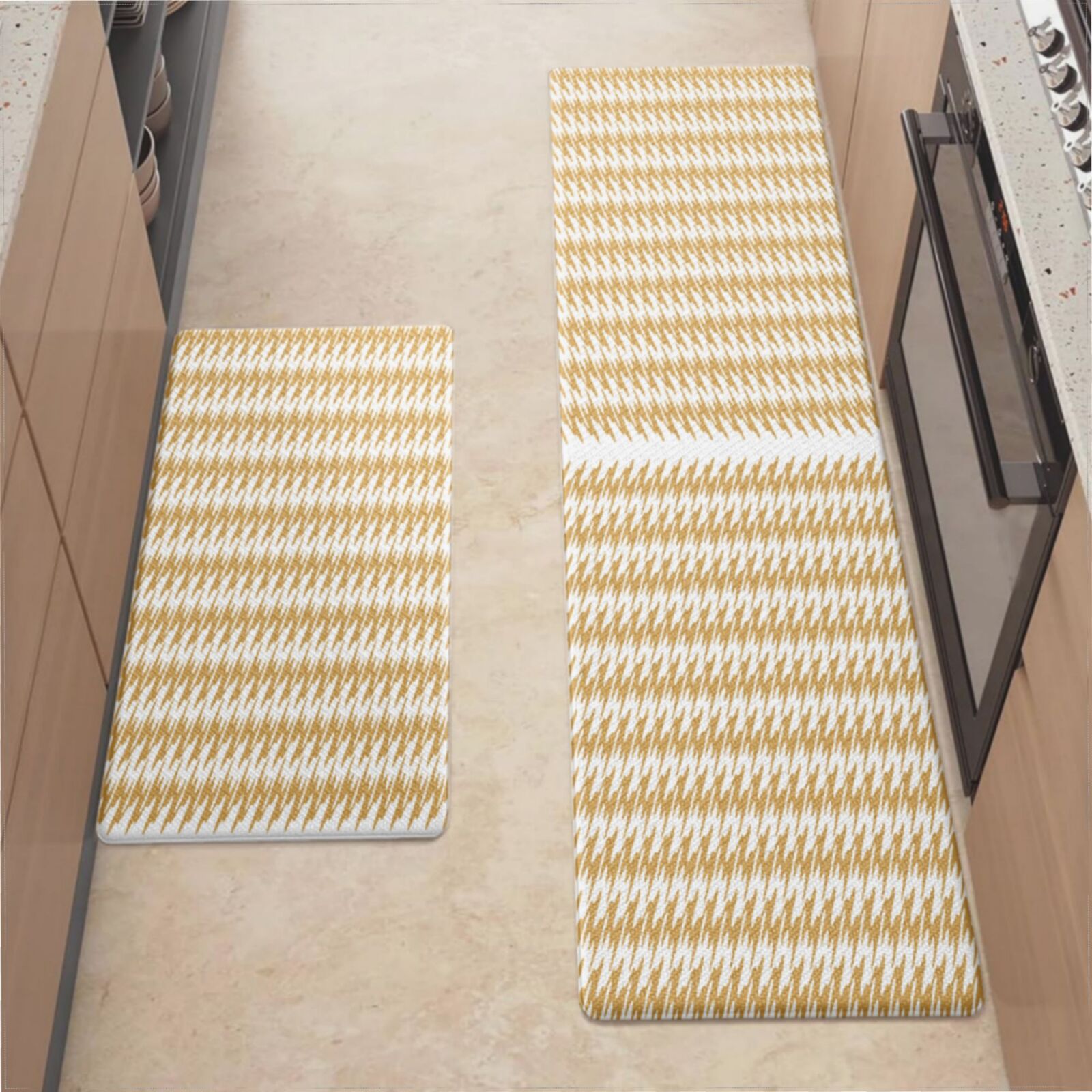 Mat Ripple Anti Fatigue Cushioned Kitchen Mats For Floor, Waterproof Non Slip ...