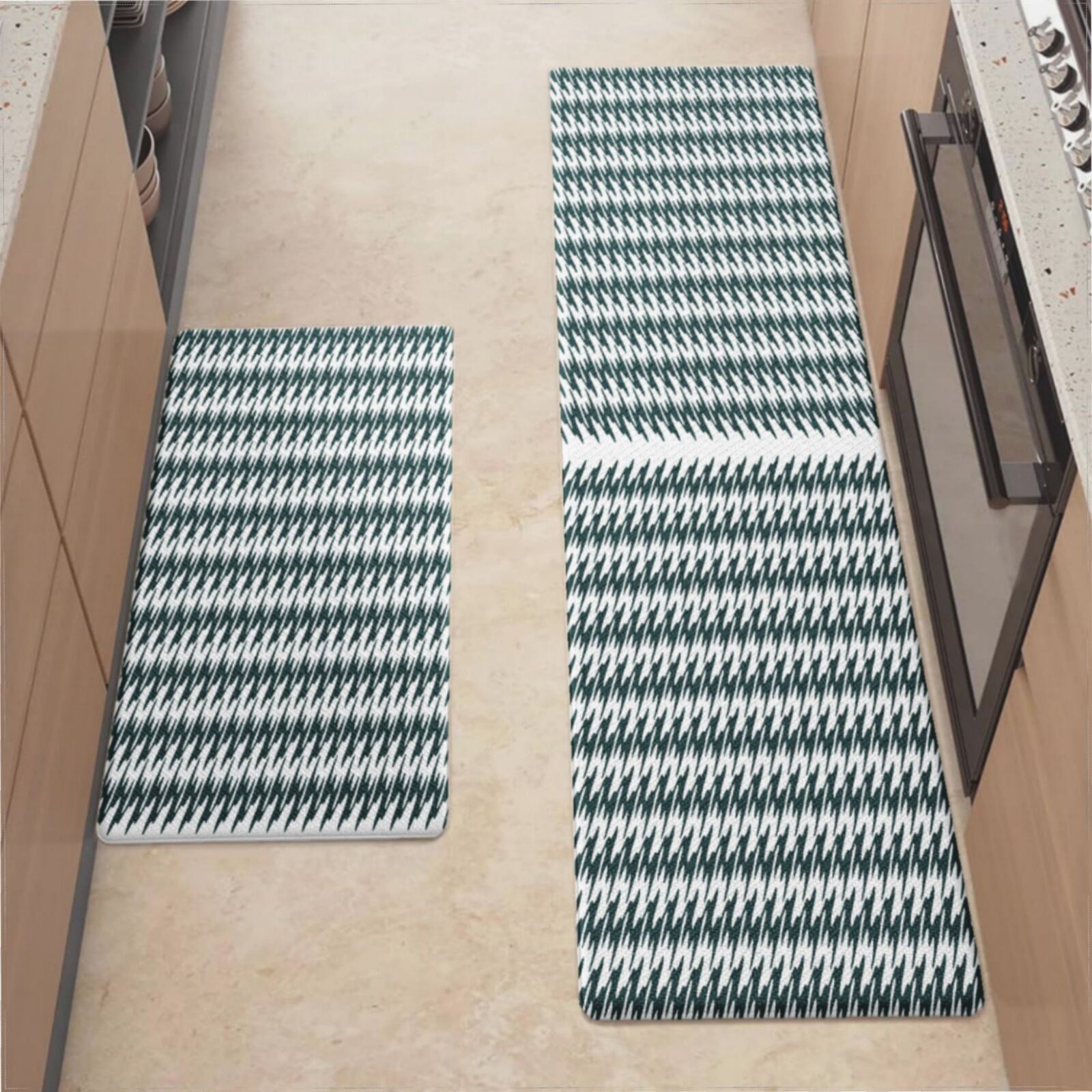Anti Fatigue Cushioned Kitchen Mats For Floor, Waterproof Non Slip Comfort Mat Africa Ethnic Colorful Pattern Kitchen Rug Kitchen Laundry Office - View #2