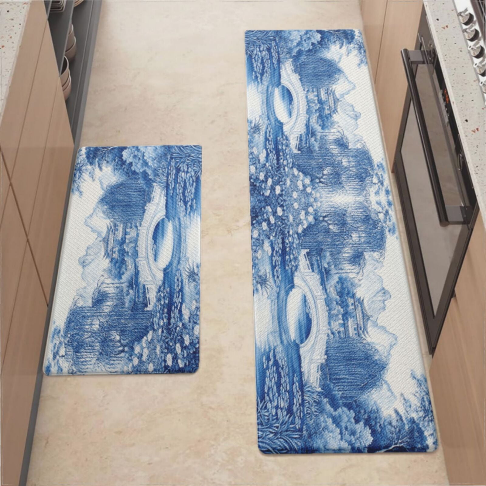 Anti Fatigue Cushioned Kitchen Mats For Floor, Waterproof Non Slip ...