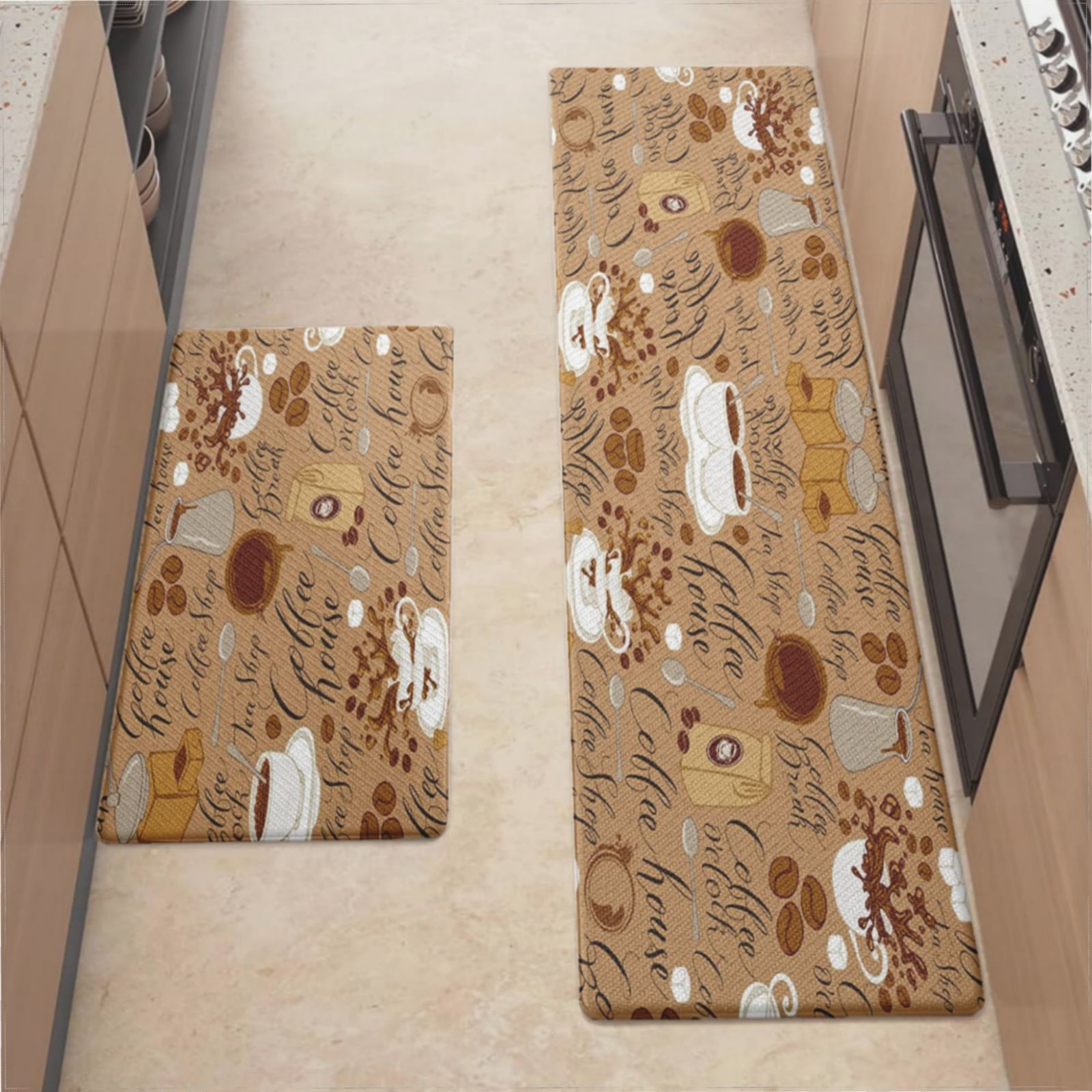 Anti Fatigue Cushioned Kitchen Mats For Floor, Waterproof Non Slip ...