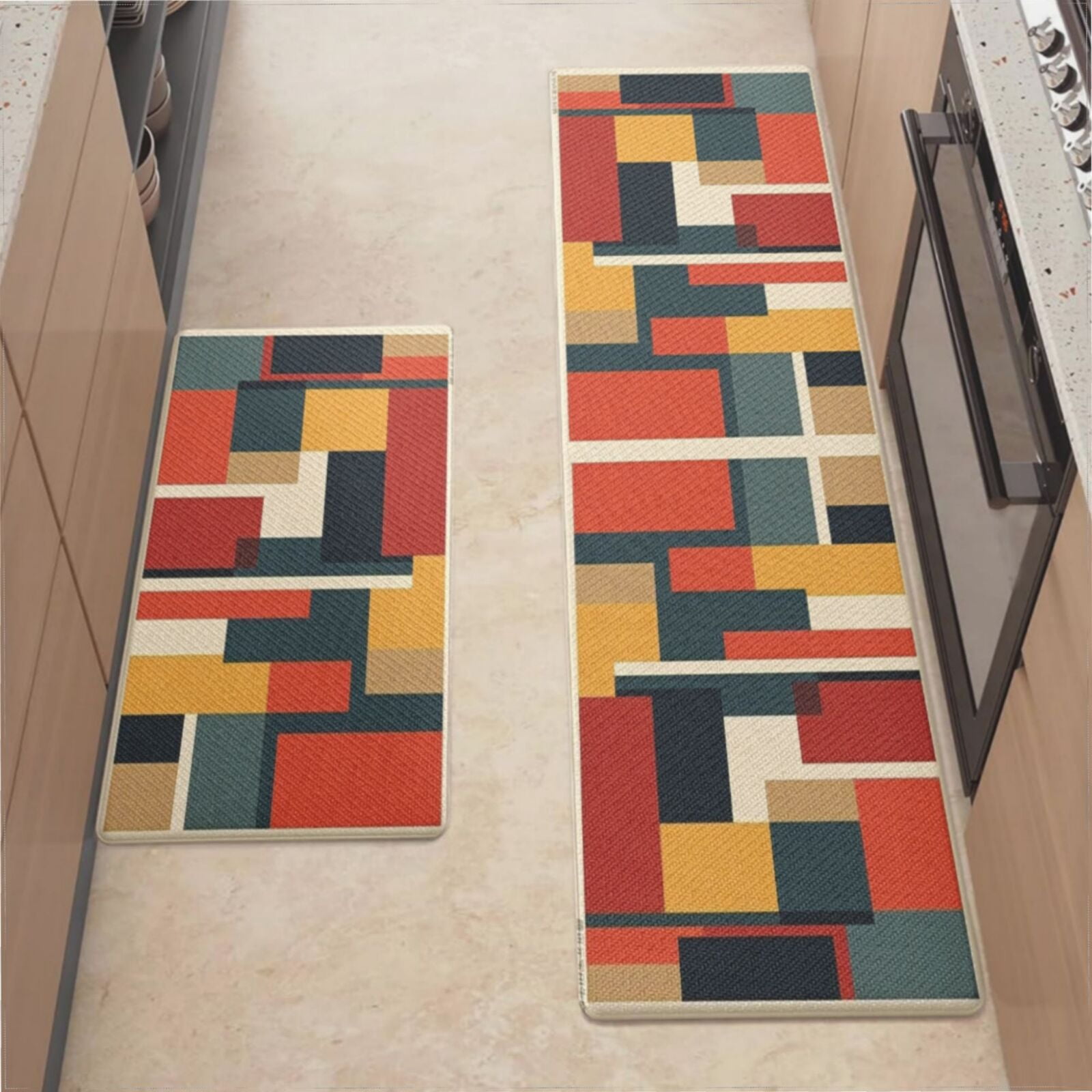 Anti Fatigue Cushioned Kitchen Mats For Floor, Waterproof Non Slip ...