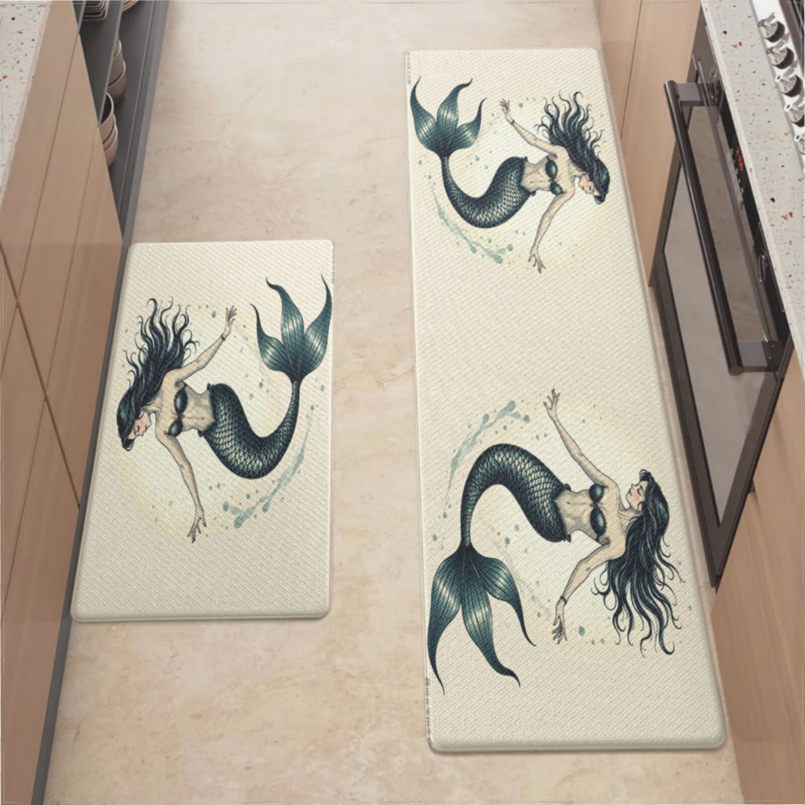 Anti Fatigue Cushioned Kitchen Mats For Floor, Waterproof Non Slip ...