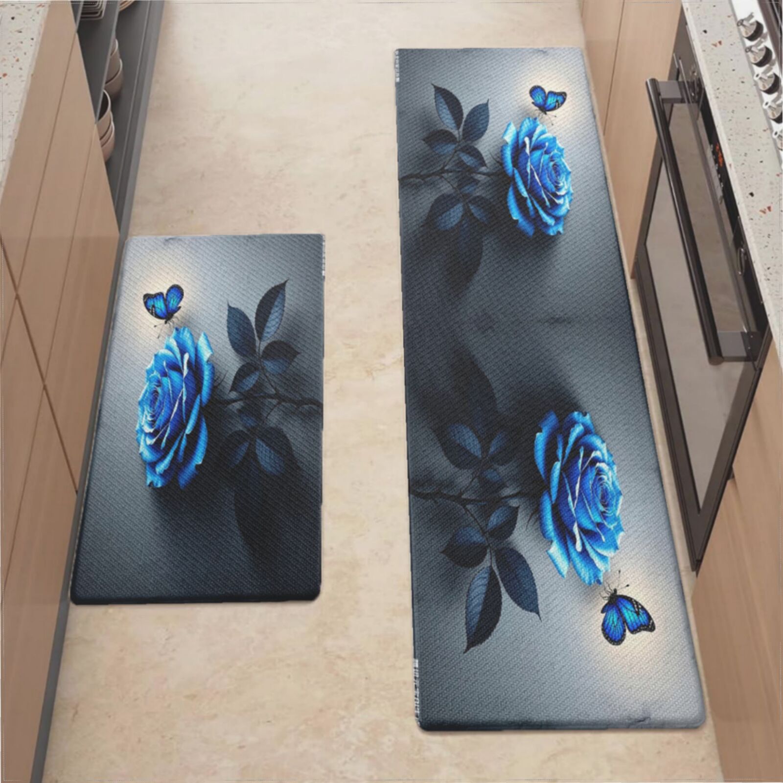 Anti Fatigue Cushioned Kitchen Mats For Floor, Waterproof Non Slip ...