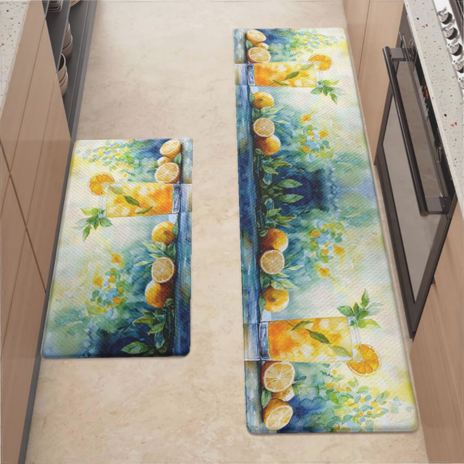 Anti Fatigue Cushioned Kitchen Mats For Floor, Waterproof Non Slip ...