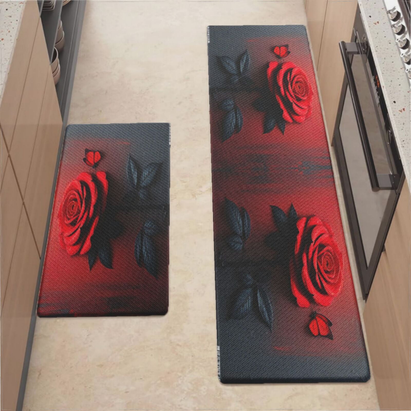 Anti Fatigue Cushioned Kitchen Mats For Floor, Waterproof Non Slip ...