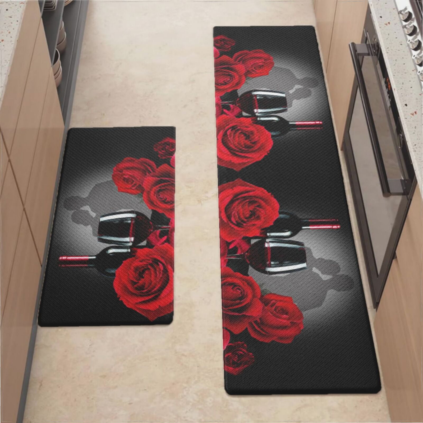 Anti Fatigue Cushioned Kitchen Mats For Floor, Waterproof Non Slip ...