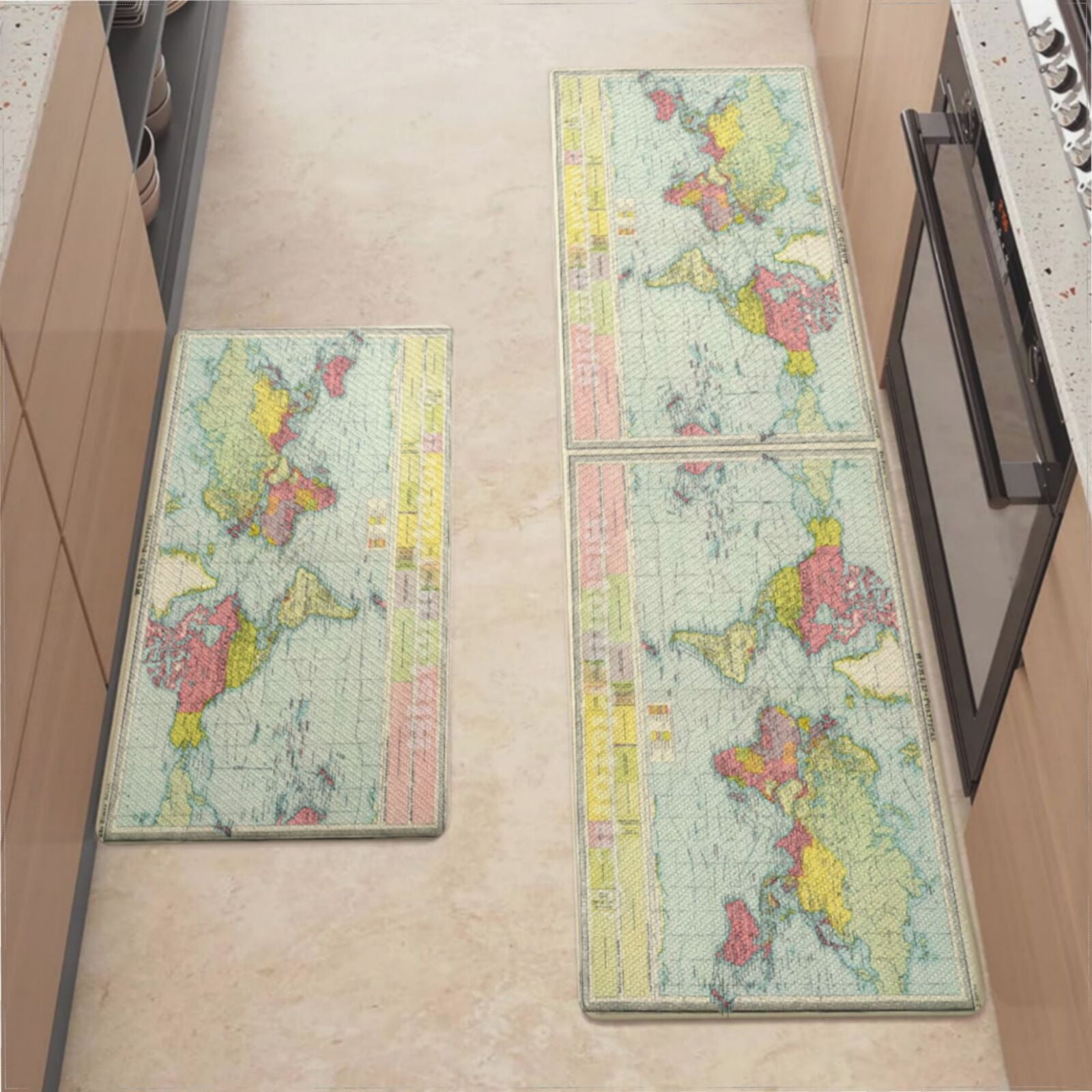 Anti Fatigue Cushioned Kitchen Mats For Floor, Waterproof Non Slip ...
