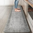thumbnail image 1 of Anti Fatigue Fall Kitchen Mats, Boho Distressed Kitchen Floor Mats 17"x47"+17"x29", Non Slip Waterproof Kitchen Rugs, Padded Comfort Standing Mats for Laundry, Office, Sink, Desk Orange Multi, 1 of 6