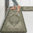 thumbnail image 1 of Anti Fatigue Fall Kitchen Mats, Boho Distressed Kitchen Floor Mats 17"x47"+17"x30", Non Slip Waterproof Kitchen Rugs, Padded Comfort Standing Mats for Laundry, Office, Sink, Desk Orange Multi, 1 of 6