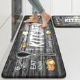 thumbnail image 1 of Anti Fatigue Fall Kitchen Mats, Boho Distressed Kitchen Floor Mats 17"x47"+17"x30", Non Slip Waterproof Kitchen Rugs, Padded Comfort Standing Mats for Laundry, Office, Sink, Desk Orange Multi, 1 of 6