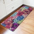 thumbnail image 1 of Anti Fatigue Kitchen Floor Mat, Comfort Heavy Duty Standing Mats,Waterproof Non Slip Washable for Indoor Outdoor, Beveled edges for added safety (Bright flowers Patterns), 1 of 6