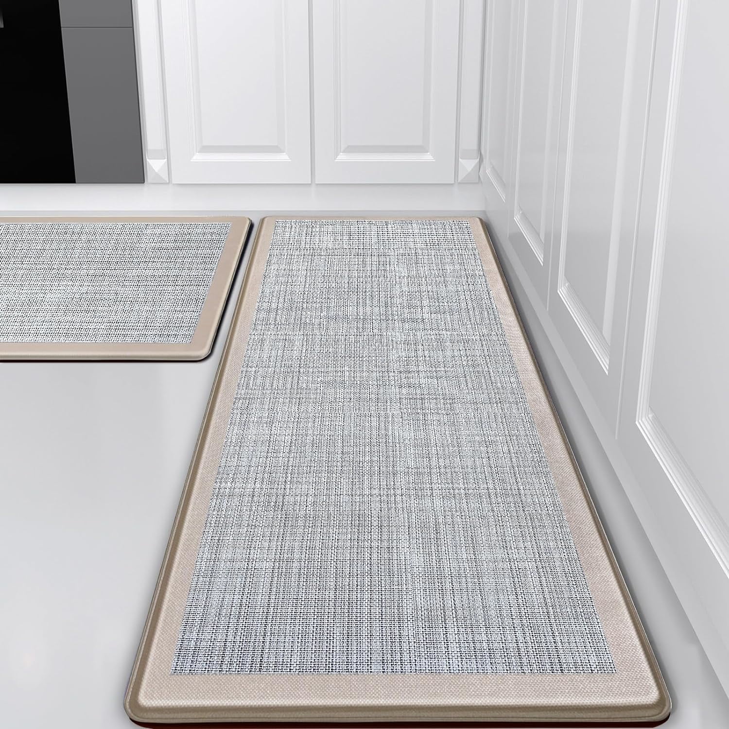 Anti Fatigue Kitchen Mat [2 PCS], Cushioned Kitchen Rugs and Mats Non ...