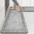 thumbnail image 1 of Anti Fatigue Kitchen Mat 2PCS,Waterproof Farmhouse Kitchen Rugs Non-Slip,Vintage Grey Kitchen Mat for Floor,Cushioned Comfort Foam Standing Mat for Laundry,Office,Sink,Desk, 1 of 6