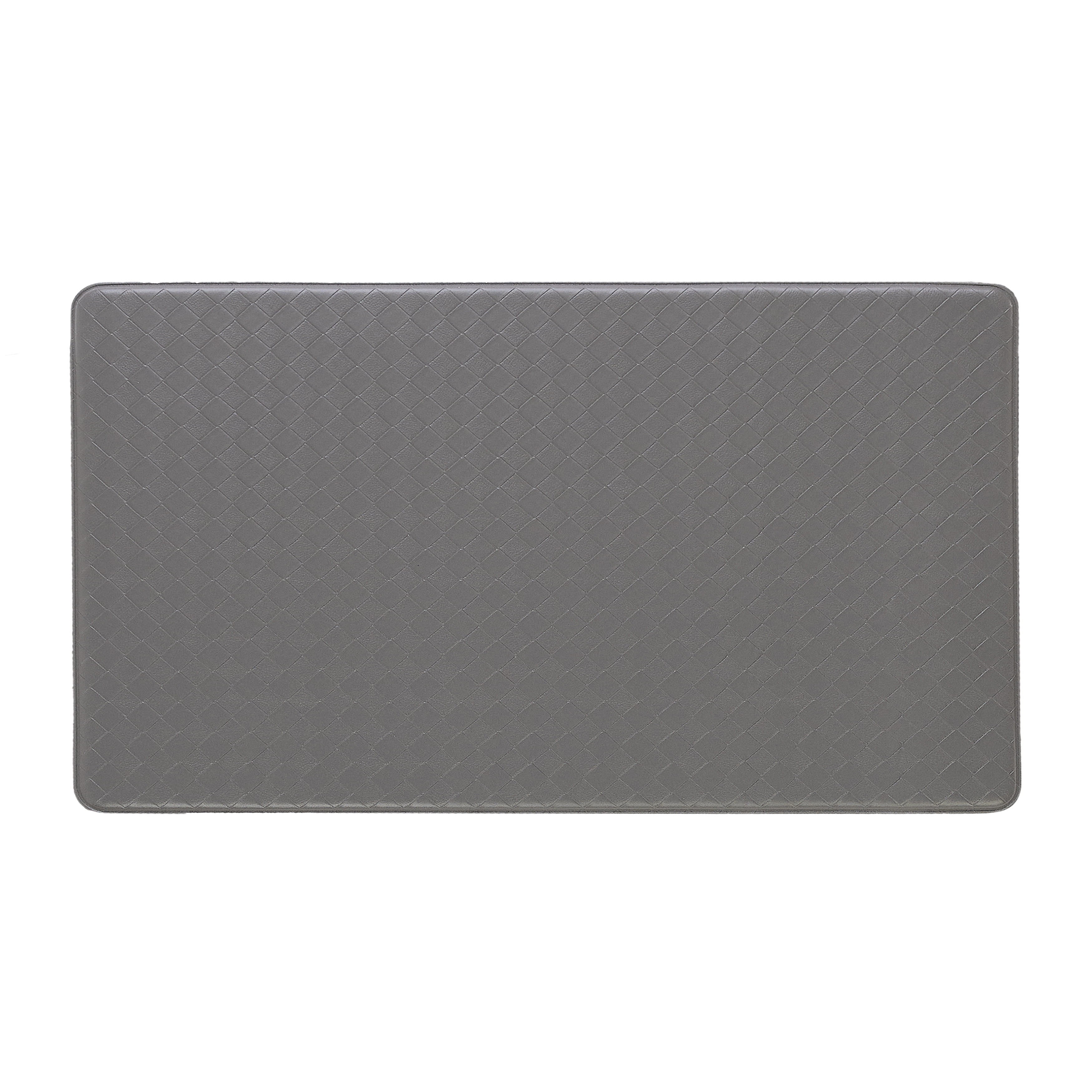 AntiFatigue Kitchen Mat, Charcoal, Playa Basketweave by Chef Gear, 17.