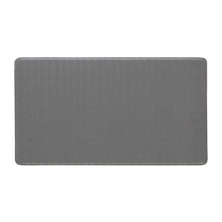 Anti-Fatigue Kitchen Mat, Charcoal, Playa Basketweave by Chef Gear, 17.5 in. x 48 in.