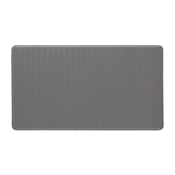 Anti-Fatigue Kitchen Mat, Charcoal, Playa Basketweave by Chef Gear, 17.5 in. x 48 in.
