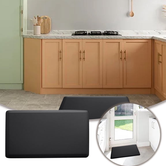 Anti Fatigue Kitchen Mat Cushioned Non- Standing Desk Floor Mat,Waterproof Comfortable Kitchen Rug for Sink Area Office Garage,Comfort Floor Mats for Hard Surfaces with Superior Support