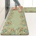 thumbnail image 1 of Anti Fatigue Kitchen Mat for Floor, 17"x47"+17"x29" Butterfly Flower Kitchen Rugs Non Skid, Cushioned Padded Kitchen Floor Mat, Comfort Standing Mat for Laundry Office Sink Desk Sage Green, 1 of 3