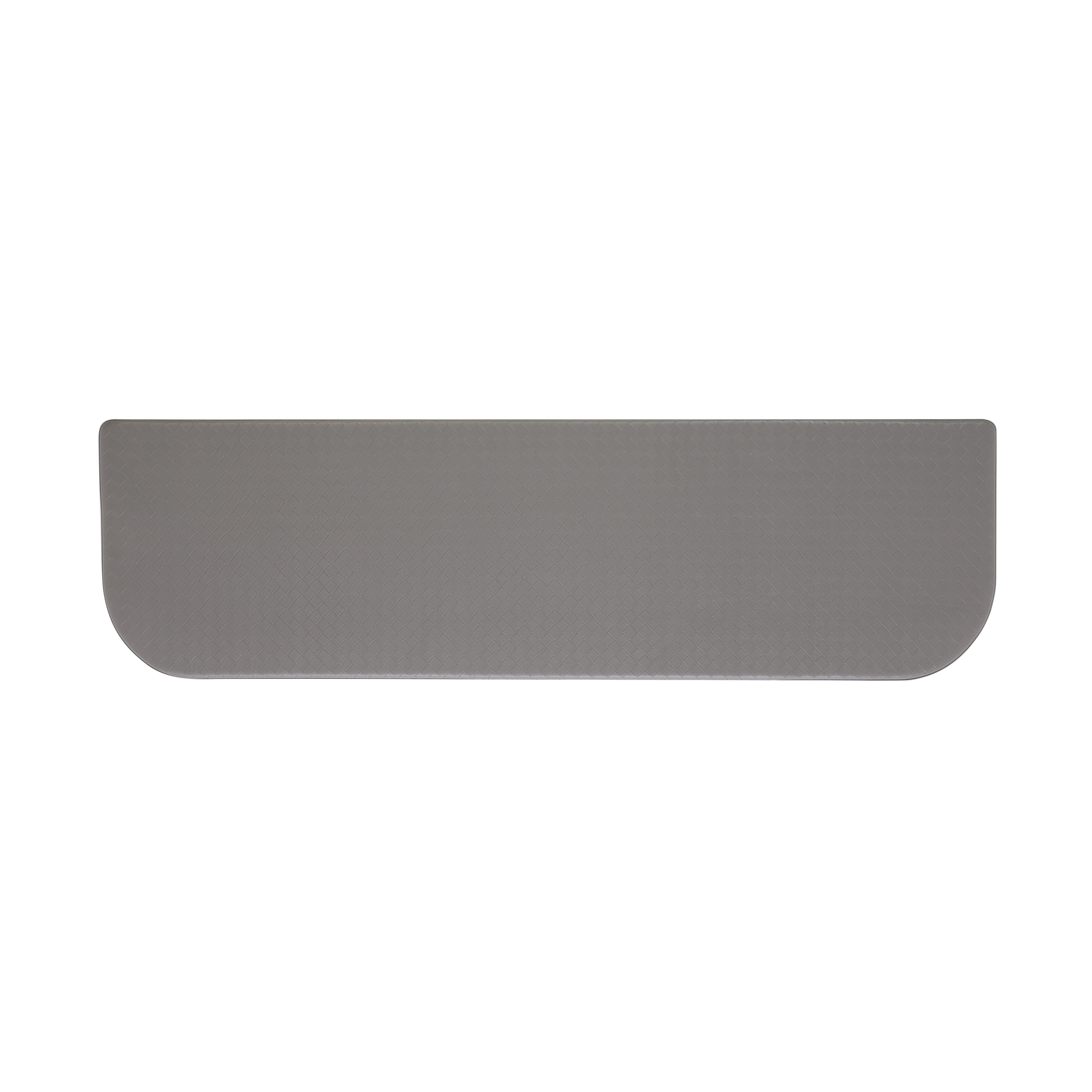 Anti-Fatigue Kitchen Mat, Gray, Playa Basketweave Wedge by Chef Gear, 17.5 in. x 60 in.