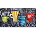 thumbnail image 1 of Anti Fatigue Kitchen Mat - Kitchen Mat Cushioned Anti Fatigue, Kitchen Floor Mats Cushioned, Non Slip Waterproof Mat Standing Desk (Coffee Cups Chalk) 16"X 24", 1 of 5