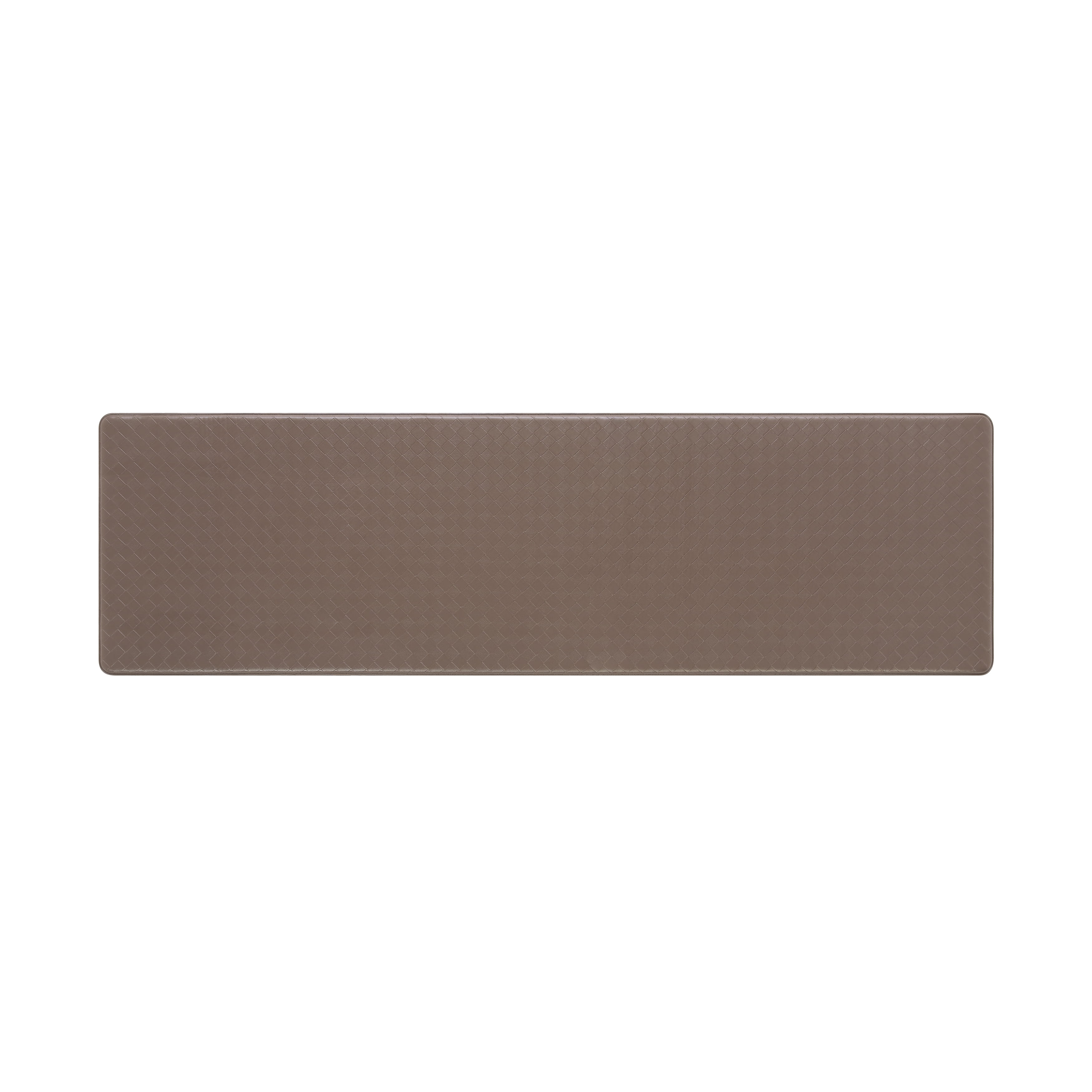 Mocha Brown PVC Anti-Fatigue Kitchen Mat 17.5" x 60"