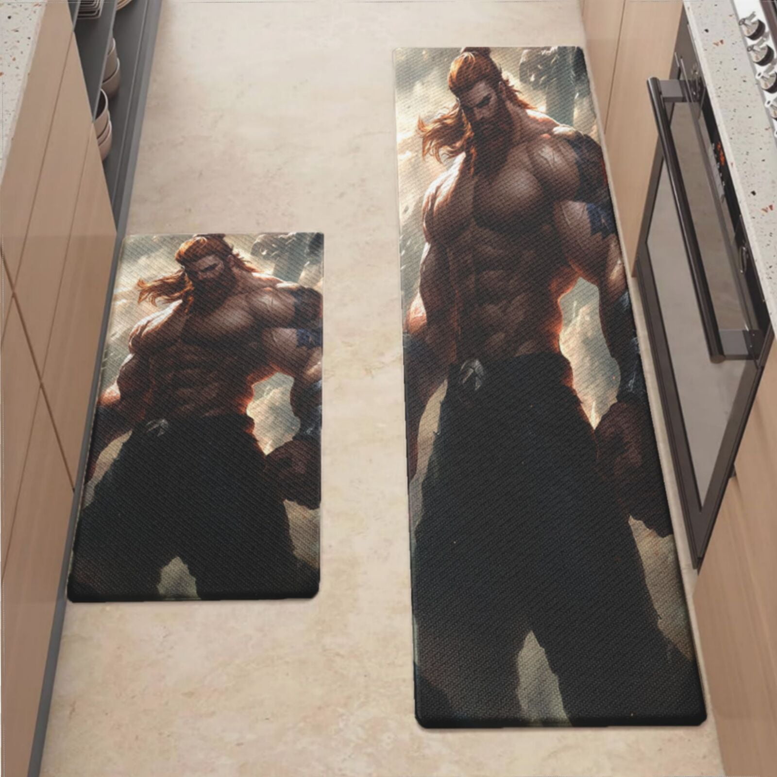 Anti Fatigue Kitchen Mat, Muscle Van Kitchen Rugs Non Slip, Cushioned ...