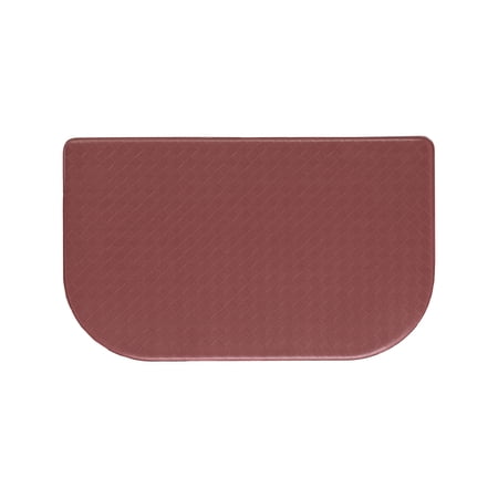 Anti-Fatigue Kitchen Mat, Red, Playa Basketweave Wedge by Chef Gear, 17.5 in. x 32 in.