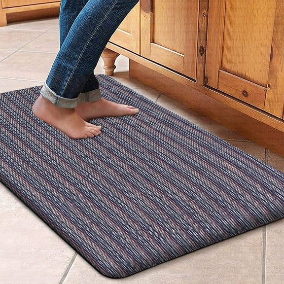 Anti-Fatigue Kitchen Mat Runner Cushioned Kitchen Rug, Waterproof Non-Slip Kitchen Mats and Rugs Heavy Duty Comfort Foam Rug for Kitchen, Floor Home, Office, Sink, Laundry- 18''x30''