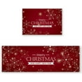 thumbnail image 1 of Anti Fatigue Kitchen Mat Set of 2 Cushioned Kitchen Floor Mats Kitchen Rugs Non Slip Kitchen Runner Rug Merry Christmas and Happy New Year Snowflakes Decor (15.7"x23.6"+15.7"x47.2" inches), 1 of 6
