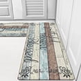 thumbnail image 1 of Anti Fatigue Kitchen Mat Set of 2 Non Slip Cushioned Kitchen Mats for Floor Waterproof Farmhouse Kitchen Rugs and Mats Set Comfort Standing Desk Mat Carpet for Sink,Office,Laundry, 1 of 5