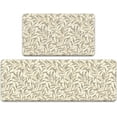 thumbnail image 1 of Anti Fatigue Kitchen Mat Set of 2 Pieces,Farmhouse Kitchen Rugs and Mats,Waterproof Non Slip Memory Foam Cushioned Comfort Kitchen Floor Mat,Padded Kitchen Mats for Standing (17‘‘x30‘‘+17‘‘x47‘‘), 1 of 6