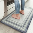 thumbnail image 1 of Anti Fatigue Kitchen Mats for Floor,17.3" x 29" Farmhouse Kitchen Rugs Cushioned,Non-Slip Waterproof Comfort Thick Kitchen Floor Standing Mat for Corner Sink,Laundry Floor,Blue and Gray, 1 of 6