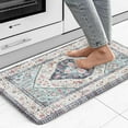 thumbnail image 1 of Anti Fatigue Kitchen Mats for Floor,17.3" x 29" Vintage Blue Cushioned Kitchen Rugs,Non-Slip Waterproof Kitchen Sink Standing Mat Wipe Clean for Kitchen,Laundry Floor, 1 of 6