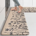 thumbnail image 1 of Anti Fatigue Kitchen Mats for Floor, Farmhouse Kitchen Rugs Sets of 2, Cushioned Kitchen Floor Mats, Comfort Standing Mat for Sink, Laundry, Office, Desk Brown/Grey 17"x47"+17"x29", 1 of 8