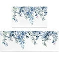 thumbnail image 1 of Anti Fatigue Kitchen Mats for Floor Set of 2, Black Boho Floral Kitchen Floor Mat, Non Slip Cushioned Kitchen Rugs Waterproof Memory Foam Kitchen Mat Comfort Standing Mat for Desk Laundry, 1 of 6
