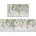 thumbnail image 1 of Anti Fatigue Kitchen Mats for Floor Set of 2 Leaf Floral Non Slip Cushioned Kitchen Rugs Waterproof Memory Foam Kitchen Floor Mat, 1 of 7