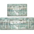 thumbnail image 1 of Anti Fatigue Kitchen Rug Set of 2 Non Slip Cushioned Kitchen Mats for Floor Waterproof Comfort Kitchen Rugs and Mats Farmhouse Chef Mats Floor Carpet for Sink,Laundry Room, 1 of 5