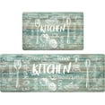 thumbnail image 1 of Anti Fatigue Kitchen Rug Set of 2 Non Slip Cushioned Kitchen Mats for Floor Waterproof Comfort Kitchen Rugs and Mats Farmhouse Chef Mats Floor Carpet for Sink,Laundry Room, 1 of 6