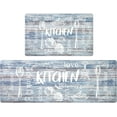 thumbnail image 1 of Anti Fatigue Kitchen Rug Set of 2 Non Slip Cushioned Kitchen Mats for Floor Waterproof Comfort Kitchen Rugs and Mats Farmhouse Chef Mats Floor Carpet for Sink,Laundry Room,Colorful, 1 of 6