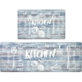thumbnail image 1 of Anti Fatigue Kitchen Rug Set of 2 Non Slip Cushioned Kitchen Mats for Floor Waterproof Comfort Kitchen Rugs and Mats Farmhouse Chef Mats Floor Carpet for Sink,Laundry Room, 1 of 5