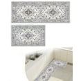 Anti Fatigue Kitchen Rug Set 2 Piece, Yamaziot Boho Memory Foam Kitchen Mat for Floor, Cushioned