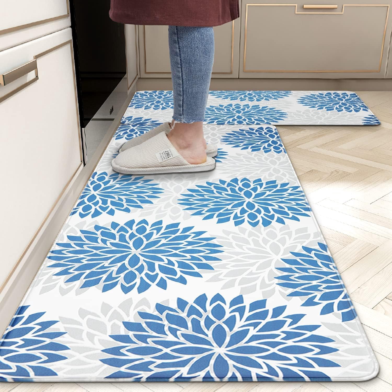 Anti Fatigue Kitchen Rug Sets 2 Piece Non Slip Kitchen Mats for Floor ...