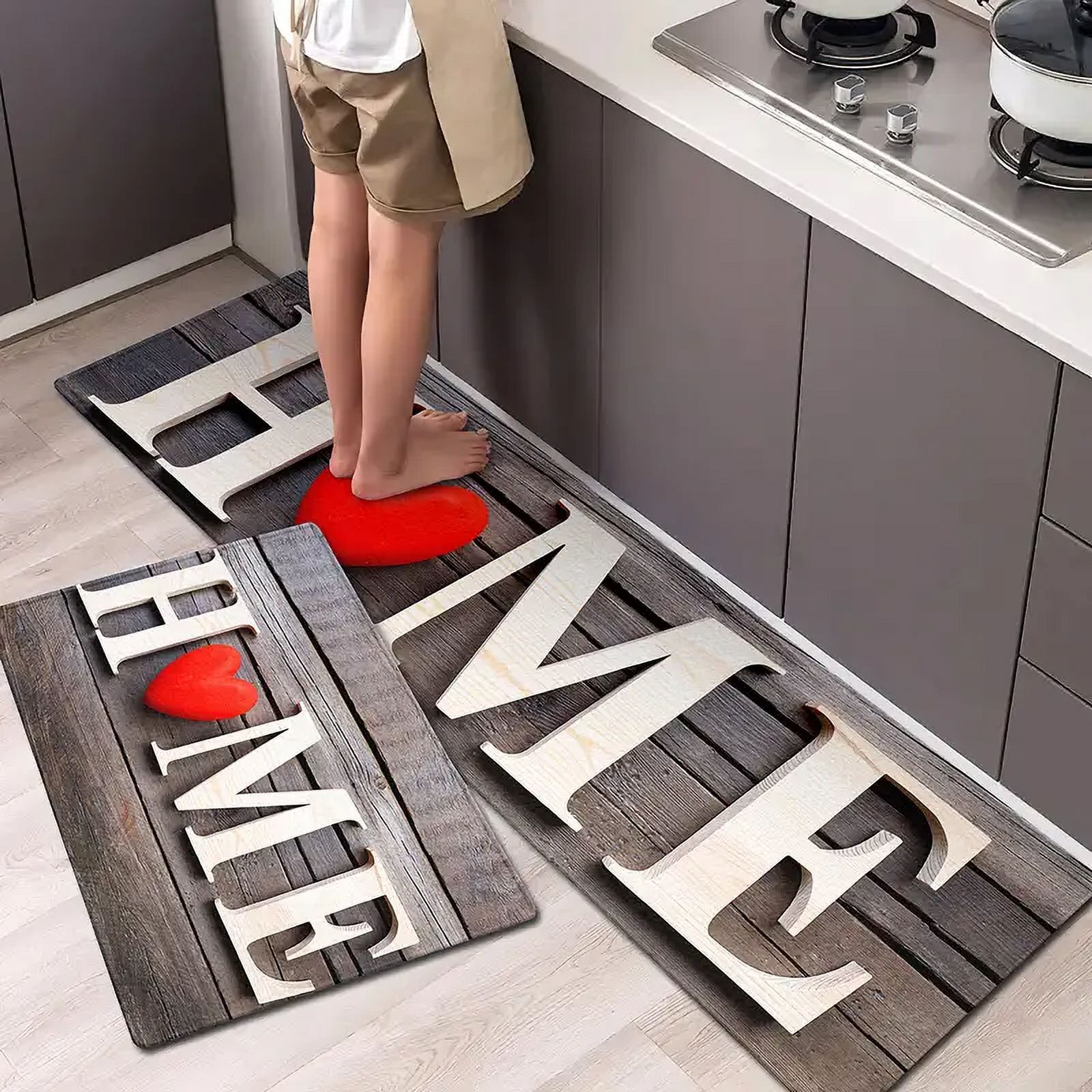 Anti Fatigue Kitchen Rugs, OneHouse Waterproof NonSlip Thick Cushioned