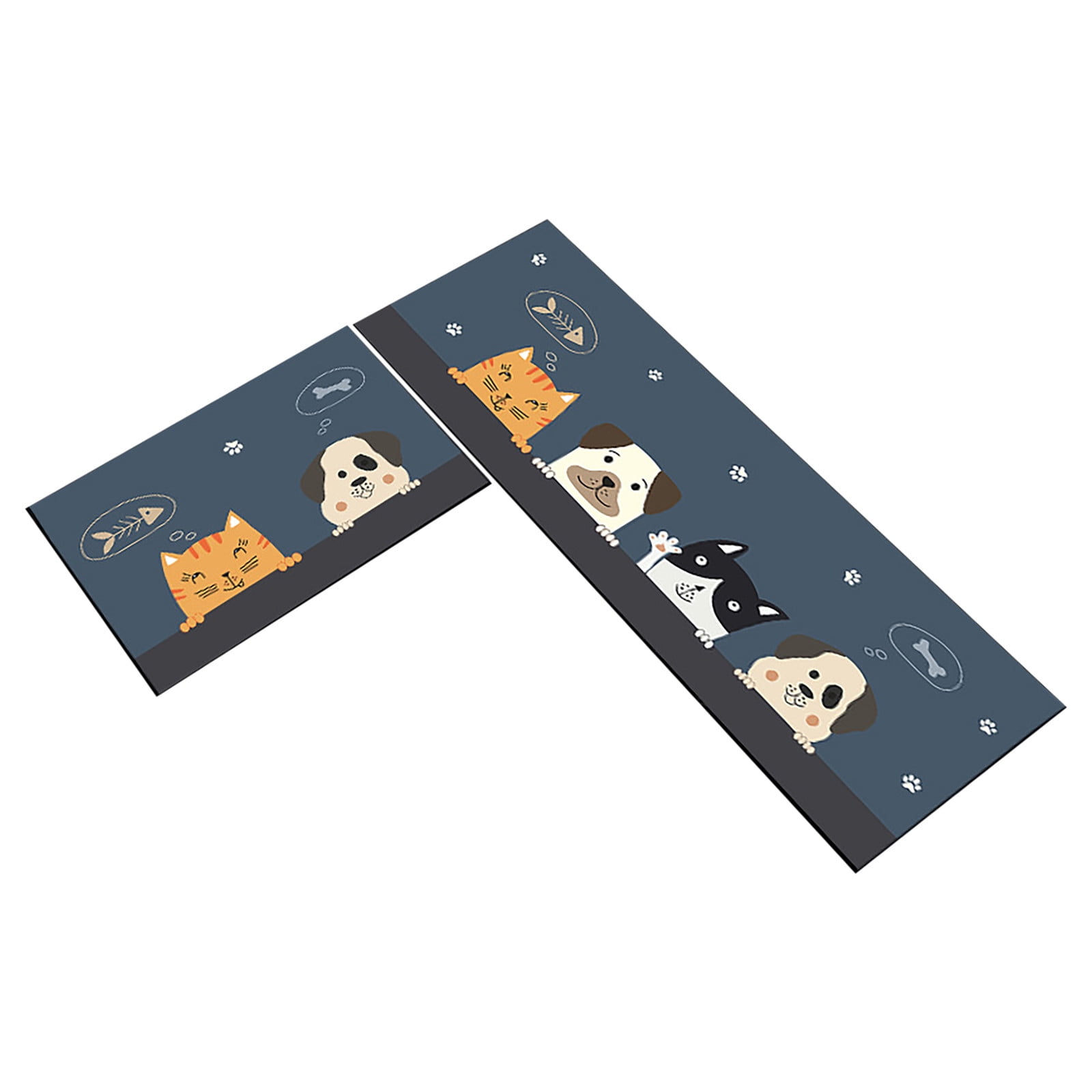 Anti Fatigue Kitchen Rugs Set of 2 Non Slip Cushioned Kitchen Mats for