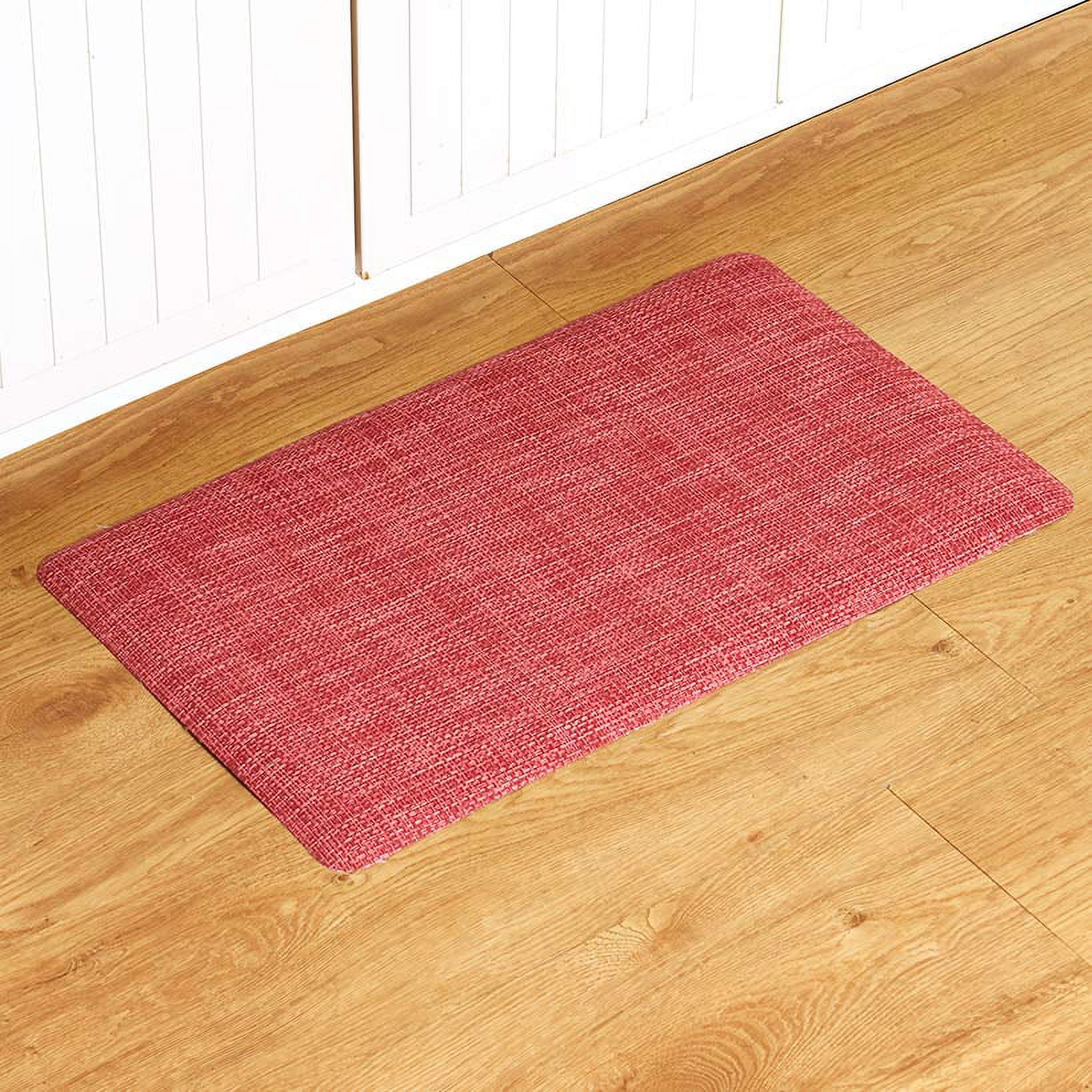 AntiFatigue Mat Easy to Clean Therapeutic Kitchen Standing Pad Red