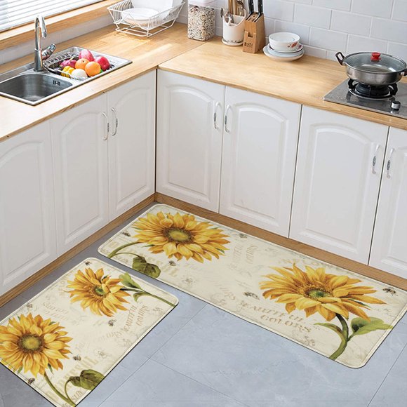Sunflower Anti Fatigue Kitchen Mat