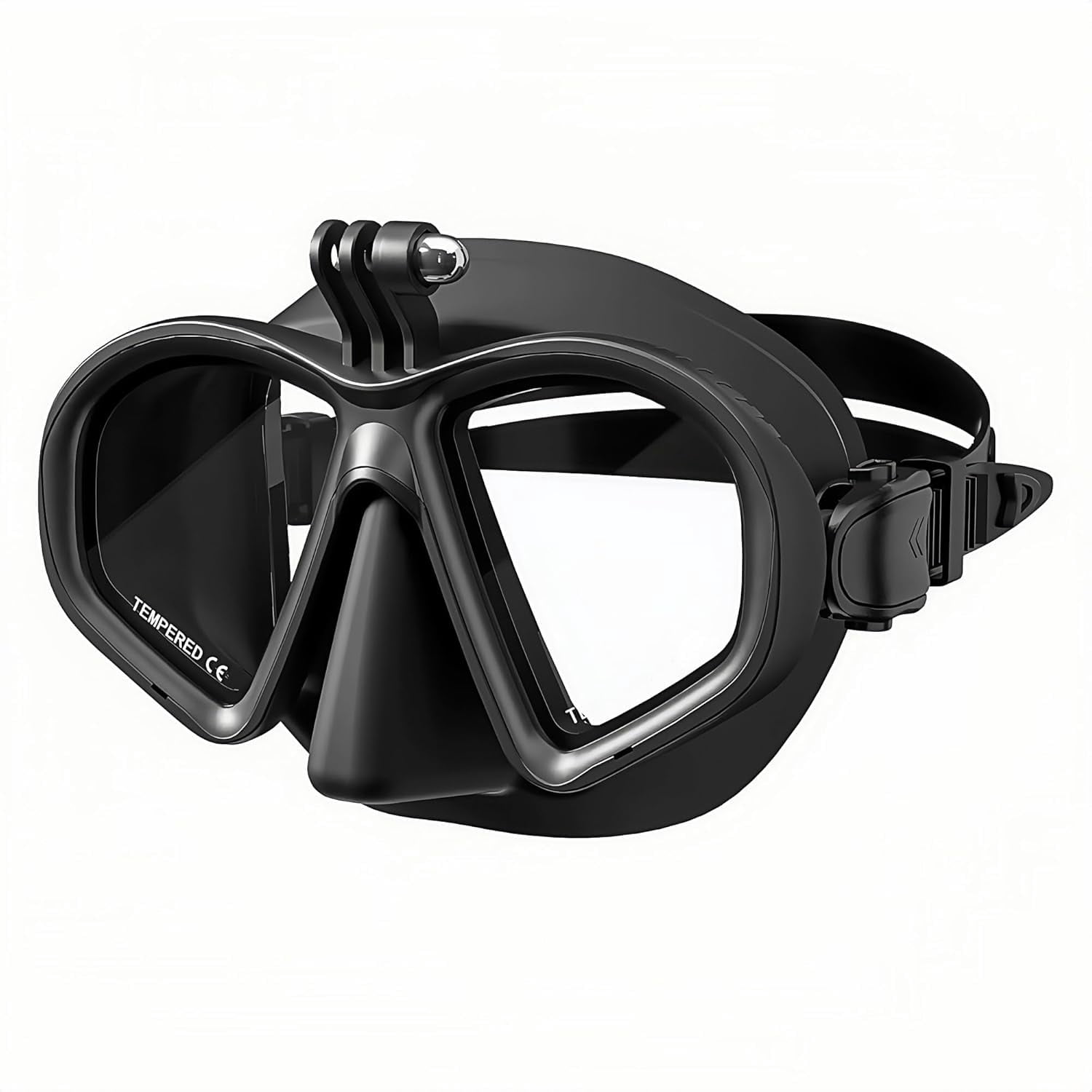 Anti Fog Diving mask, 180 ° Panoramic View, Surgical Grade Silicone ...