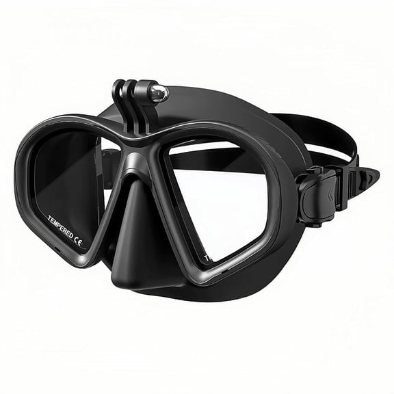 Mount for All GoPro Hero Diving mask Diving mask, 180° Panoramic View, Medical-Grade Silicone, Perfect for Diving, Snorkeling and Freediving